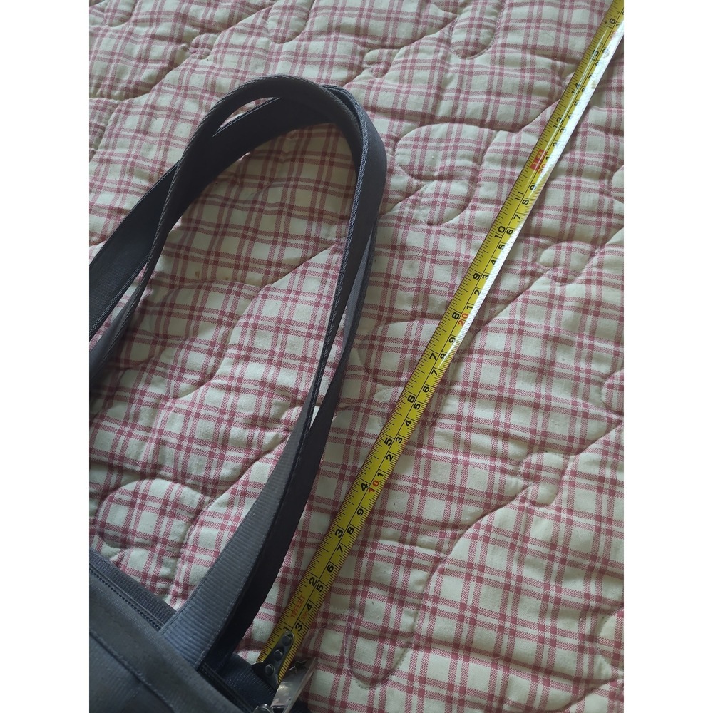 Harveys The Original Seat belt woven Bag dbl. handles Zip top closure gray artsy - Picture 11 of 12